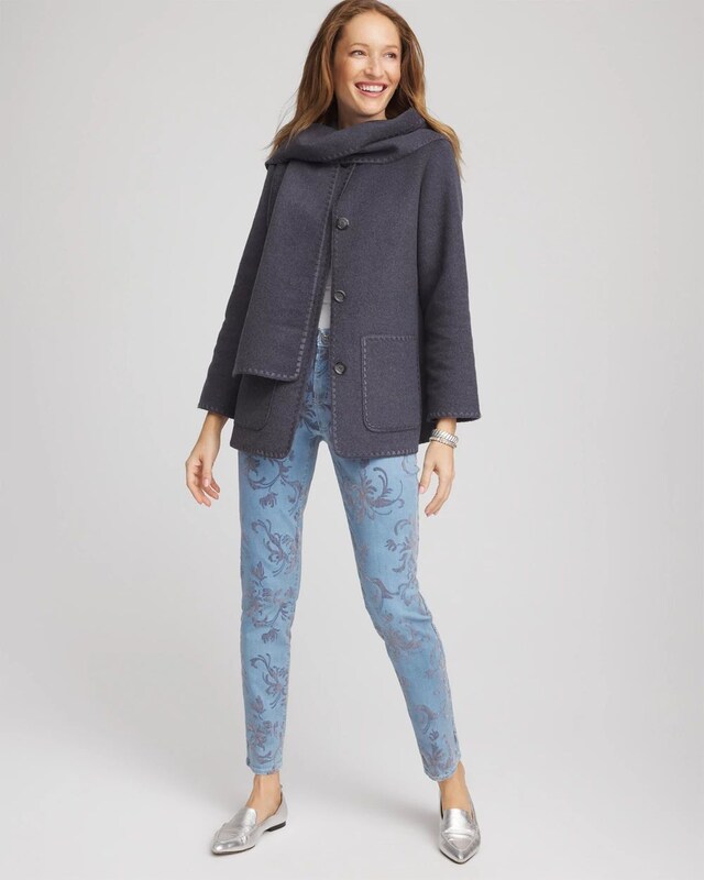 Wool Scarf Jacket - image 2